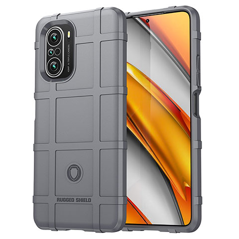 Coque Ultra Fine Silicone Souple 360 Degres Housse Etui J01S pour Xiaomi Poco F3 5G Gris