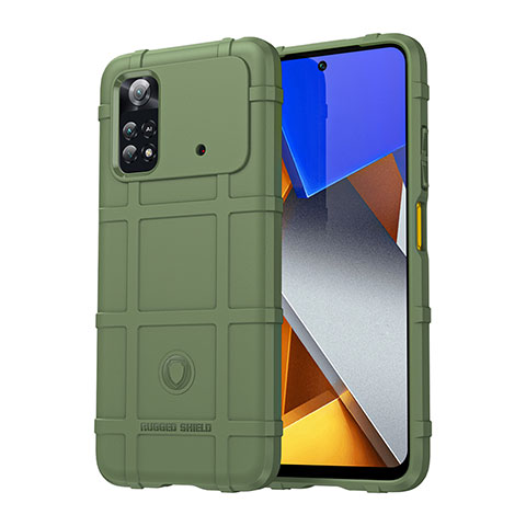 Coque Ultra Fine Silicone Souple 360 Degres Housse Etui J01S pour Xiaomi Poco M4 Pro 4G Vert