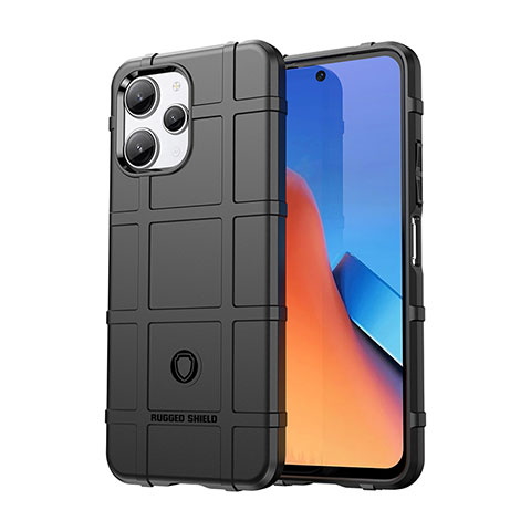 Coque Ultra Fine Silicone Souple 360 Degres Housse Etui J01S pour Xiaomi Poco M6 Pro 5G Noir