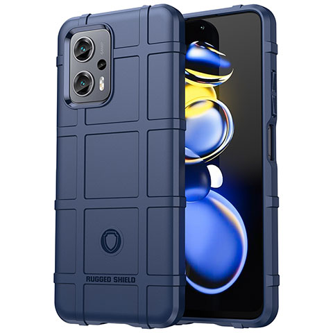 Coque Ultra Fine Silicone Souple 360 Degres Housse Etui J01S pour Xiaomi Poco X4 GT 5G Bleu