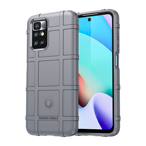 Coque Ultra Fine Silicone Souple 360 Degres Housse Etui J01S pour Xiaomi Redmi 10 Prime (2022) Gris