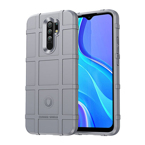 Coque Ultra Fine Silicone Souple 360 Degres Housse Etui J01S pour Xiaomi Redmi 9 Gris