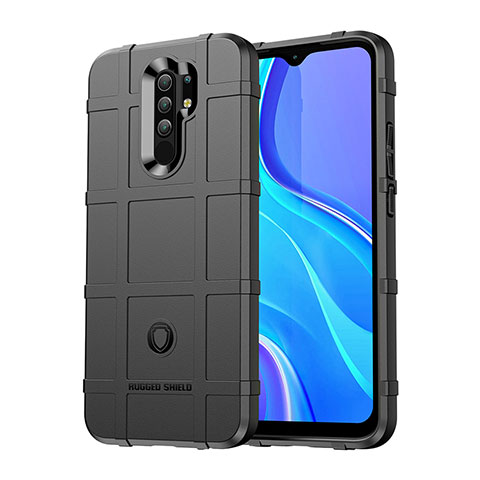 Coque Ultra Fine Silicone Souple 360 Degres Housse Etui J01S pour Xiaomi Redmi 9 Prime India Noir