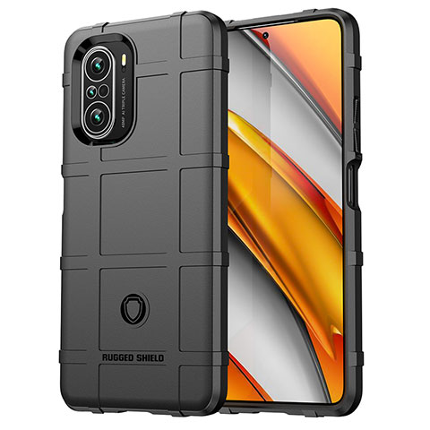 Coque Ultra Fine Silicone Souple 360 Degres Housse Etui J01S pour Xiaomi Redmi K40 Pro 5G Noir