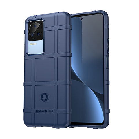 Coque Ultra Fine Silicone Souple 360 Degres Housse Etui J01S pour Xiaomi Redmi K40S 5G Bleu