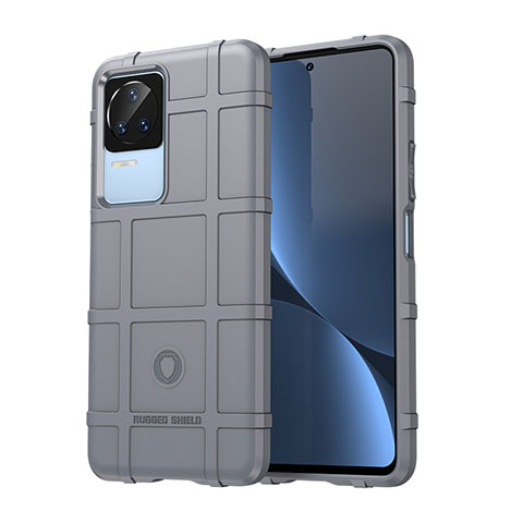 Coque Ultra Fine Silicone Souple 360 Degres Housse Etui J01S pour Xiaomi Redmi K50 5G Gris