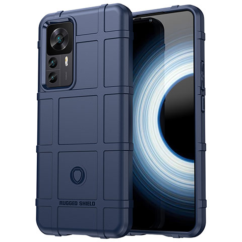 Coque Ultra Fine Silicone Souple 360 Degres Housse Etui J01S pour Xiaomi Redmi K50 Ultra 5G Bleu