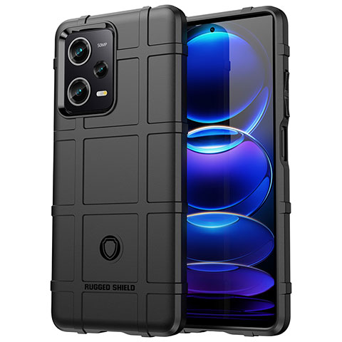 Coque Ultra Fine Silicone Souple 360 Degres Housse Etui J01S pour Xiaomi Redmi Note 12 5G Noir