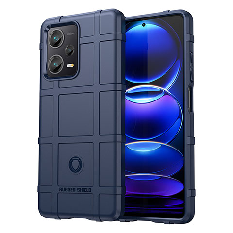 Coque Ultra Fine Silicone Souple 360 Degres Housse Etui J01S pour Xiaomi Redmi Note 12 Explorer Bleu