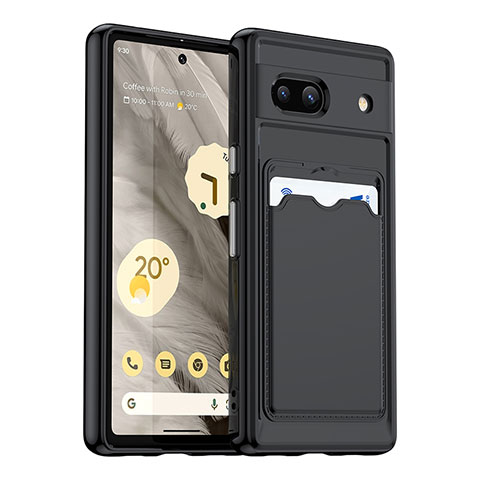 Coque Ultra Fine Silicone Souple 360 Degres Housse Etui J02S pour Google Pixel 7a 5G Noir