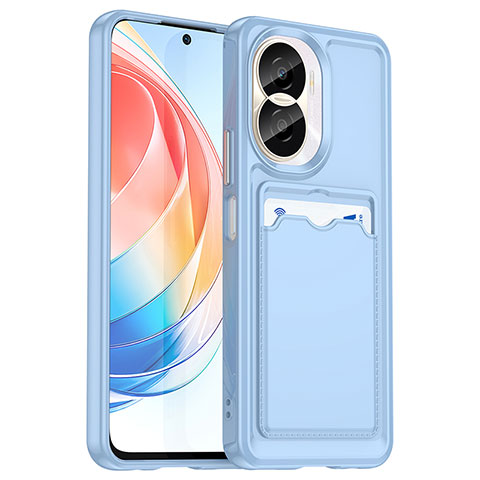 Coque Ultra Fine Silicone Souple 360 Degres Housse Etui J02S pour Huawei Honor X40i 5G Bleu