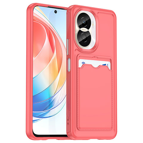 Coque Ultra Fine Silicone Souple 360 Degres Housse Etui J02S pour Huawei Honor X40i 5G Rouge