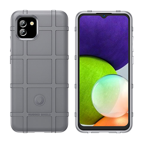 Coque Ultra Fine Silicone Souple 360 Degres Housse Etui J02S pour Samsung Galaxy A03 Gris