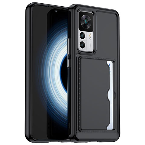 Coque Ultra Fine Silicone Souple 360 Degres Housse Etui J02S pour Xiaomi Mi 12T Pro 5G Noir