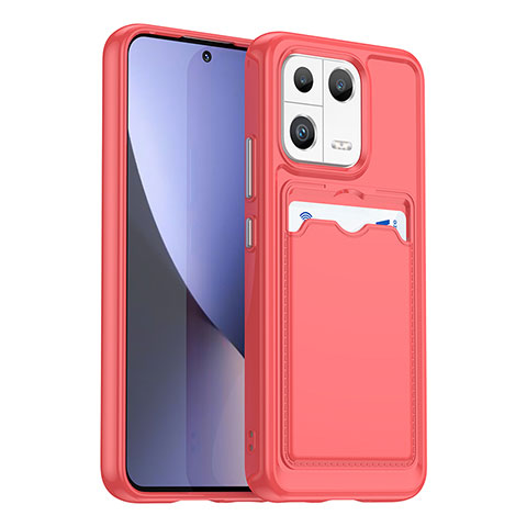 Coque Ultra Fine Silicone Souple 360 Degres Housse Etui J02S pour Xiaomi Mi 13 5G Rouge