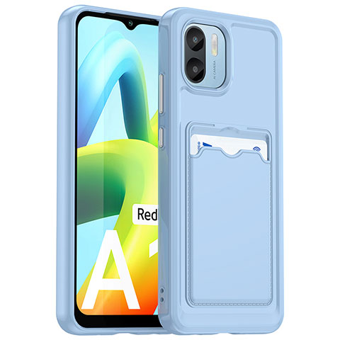 Coque Ultra Fine Silicone Souple 360 Degres Housse Etui J02S pour Xiaomi Poco C51 Bleu