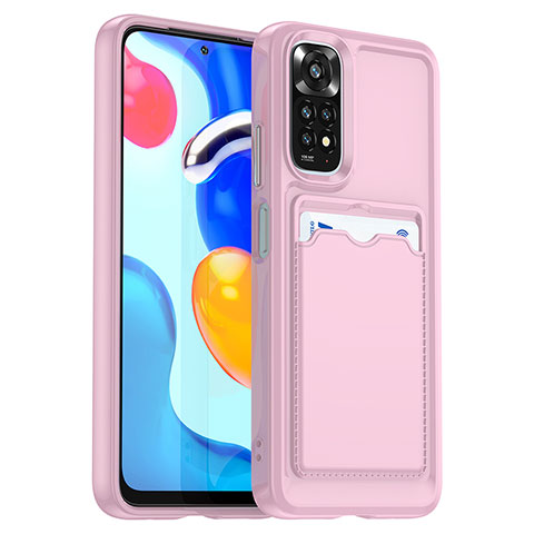 Coque Ultra Fine Silicone Souple 360 Degres Housse Etui J02S pour Xiaomi Redmi Note 11 4G (2022) Rose