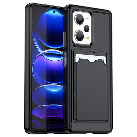 Coque Ultra Fine Silicone Souple 360 Degres Housse Etui J02S pour Xiaomi Redmi Note 12 Pro+ Plus 5G Noir