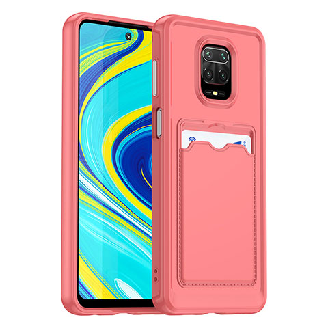 Coque Ultra Fine Silicone Souple 360 Degres Housse Etui J02S pour Xiaomi Redmi Note 9 Pro Max Rouge