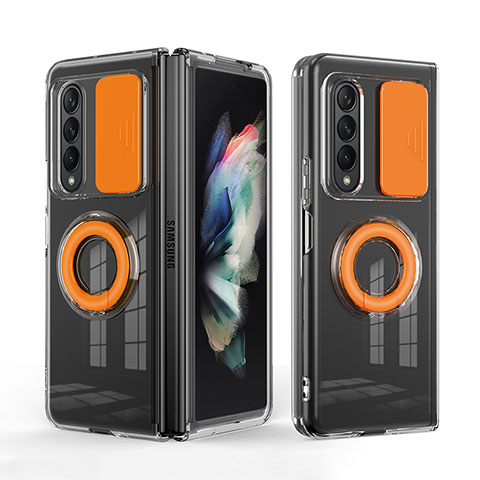 Coque Ultra Fine Silicone Souple 360 Degres Housse Etui MJ1 pour Samsung Galaxy Z Fold3 5G Orange