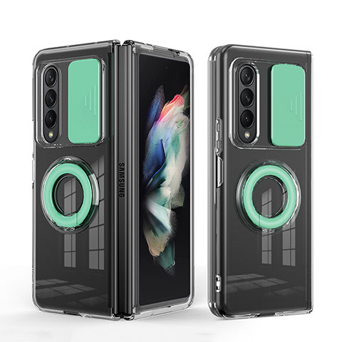 Coque Ultra Fine Silicone Souple 360 Degres Housse Etui MJ1 pour Samsung Galaxy Z Fold3 5G Pastel Vert