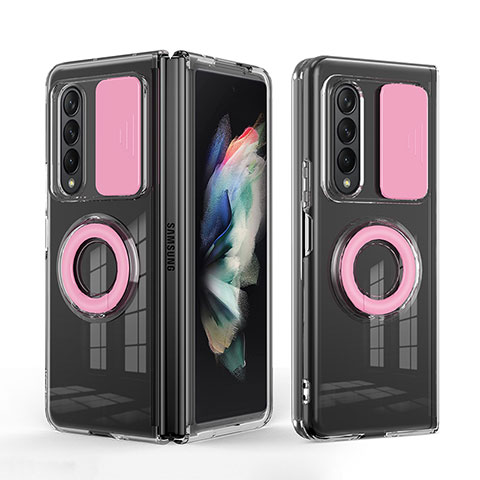 Coque Ultra Fine Silicone Souple 360 Degres Housse Etui MJ1 pour Samsung Galaxy Z Fold3 5G Rose