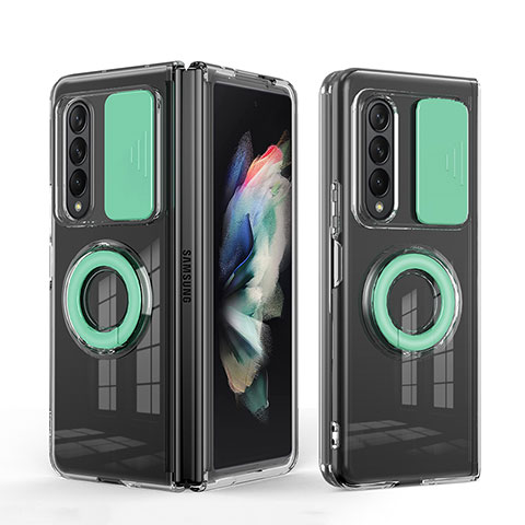 Coque Ultra Fine Silicone Souple 360 Degres Housse Etui MJ1 pour Samsung Galaxy Z Fold4 5G Pastel Vert