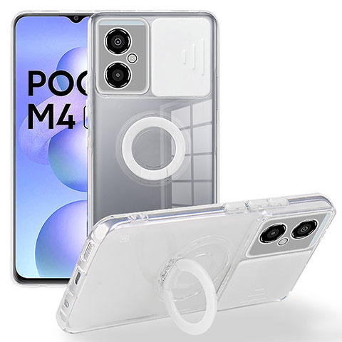 Coque Ultra Fine Silicone Souple 360 Degres Housse Etui MJ1 pour Xiaomi Poco M4 5G Blanc