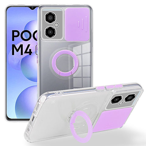 Coque Ultra Fine Silicone Souple 360 Degres Housse Etui MJ1 pour Xiaomi Poco M4 5G Violet Clair