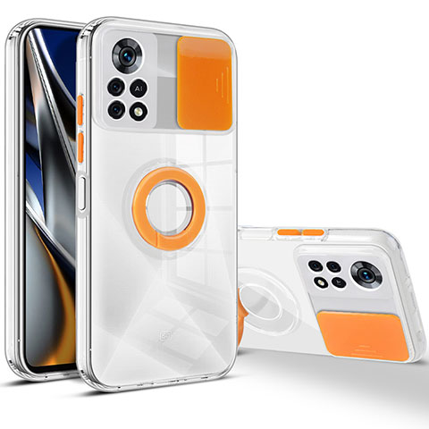 Coque Ultra Fine Silicone Souple 360 Degres Housse Etui MJ1 pour Xiaomi Poco X4 Pro 5G Orange