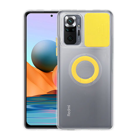 Coque Ultra Fine Silicone Souple 360 Degres Housse Etui MJ1 pour Xiaomi Redmi Note 10 Pro Max Jaune