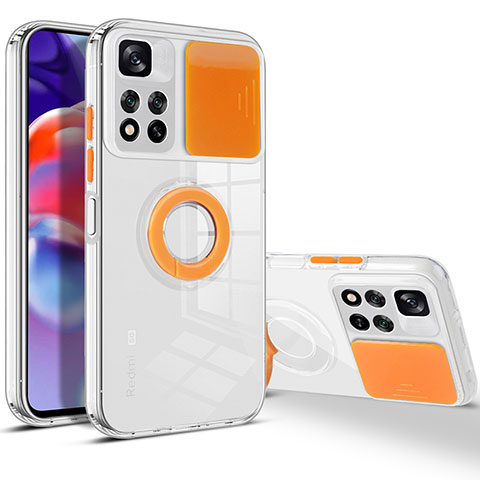 Coque Ultra Fine Silicone Souple 360 Degres Housse Etui MJ1 pour Xiaomi Redmi Note 11 Pro+ Plus 5G Orange