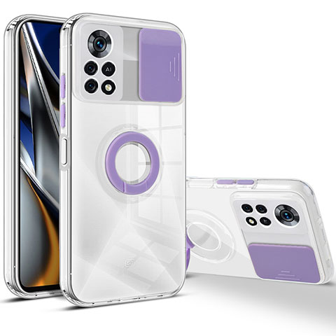 Coque Ultra Fine Silicone Souple 360 Degres Housse Etui MJ1 pour Xiaomi Redmi Note 11E Pro 5G Violet Clair