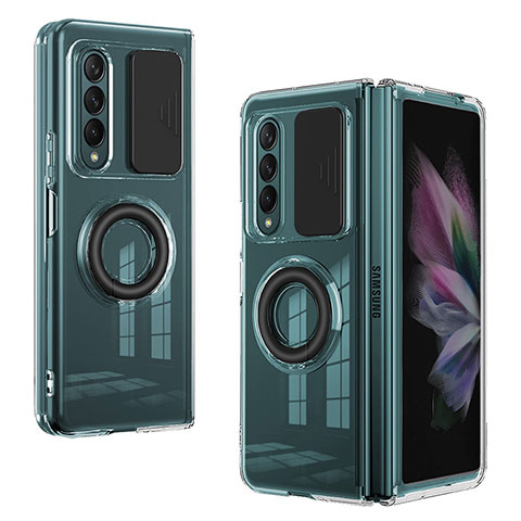 Coque Ultra Fine Silicone Souple 360 Degres Housse Etui MJ2 pour Samsung Galaxy Z Fold3 5G Noir