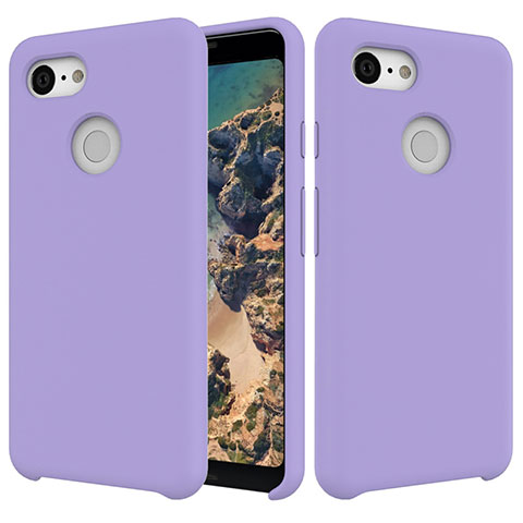 Coque Ultra Fine Silicone Souple 360 Degres Housse Etui pour Google Pixel 3 Violet