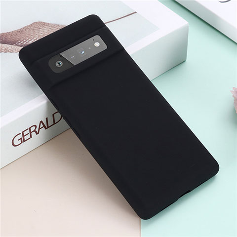 Coque Ultra Fine Silicone Souple 360 Degres Housse Etui pour Google Pixel 6 Pro 5G Noir