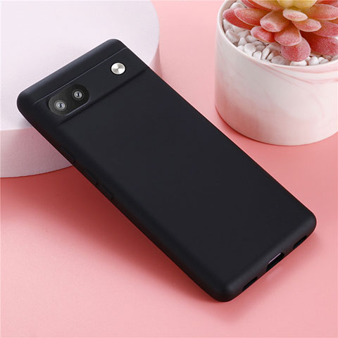 Coque Ultra Fine Silicone Souple 360 Degres Housse Etui pour Google Pixel 6a 5G Noir