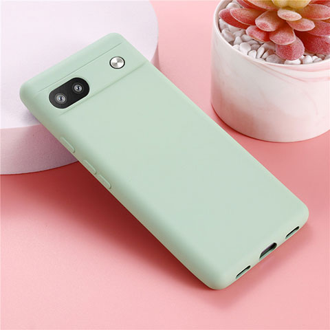 Coque Ultra Fine Silicone Souple 360 Degres Housse Etui pour Google Pixel 6a 5G Vert