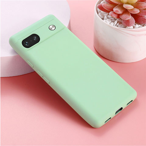 Coque Ultra Fine Silicone Souple 360 Degres Housse Etui pour Google Pixel 7a 5G Vert