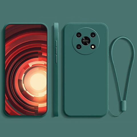 Coque Ultra Fine Silicone Souple 360 Degres Housse Etui pour Huawei Honor Magic4 Lite 5G Vert Nuit