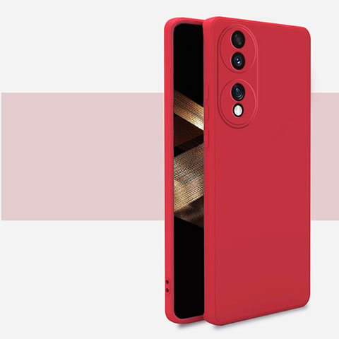 Coque Ultra Fine Silicone Souple 360 Degres Housse Etui pour Huawei Honor X7b Rouge