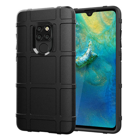 Coque Ultra Fine Silicone Souple 360 Degres Housse Etui pour Huawei Mate 20 Noir