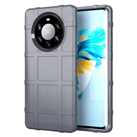 Coque Ultra Fine Silicone Souple 360 Degres Housse Etui pour Huawei Mate 40 Pro+ Plus Gris