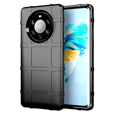 Coque Ultra Fine Silicone Souple 360 Degres Housse Etui pour Huawei Mate 40 Pro+ Plus Noir