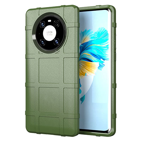 Coque Ultra Fine Silicone Souple 360 Degres Housse Etui pour Huawei Mate 40E Pro 4G Vert Armee