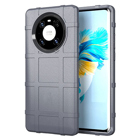 Coque Ultra Fine Silicone Souple 360 Degres Housse Etui pour Huawei Mate 40E Pro 5G Gris