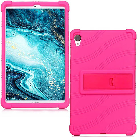 Coque Ultra Fine Silicone Souple 360 Degres Housse Etui pour Huawei MediaPad M6 8.4 Rose Rouge