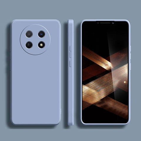 Coque Ultra Fine Silicone Souple 360 Degres Housse Etui pour Huawei Nova Y91 Gris Lavende