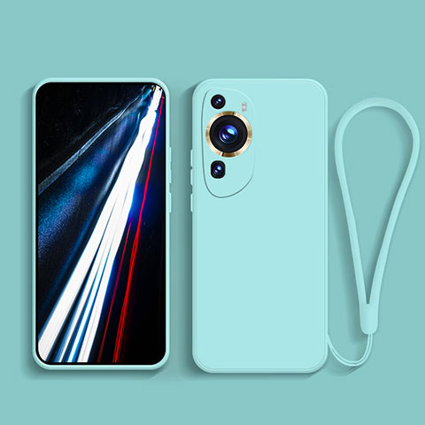 Coque Ultra Fine Silicone Souple 360 Degres Housse Etui pour Huawei P60 Art Bleu Clair