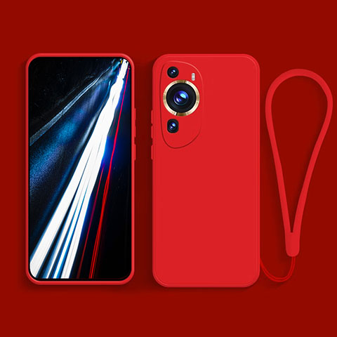 Coque Ultra Fine Silicone Souple 360 Degres Housse Etui pour Huawei P60 Art Rouge